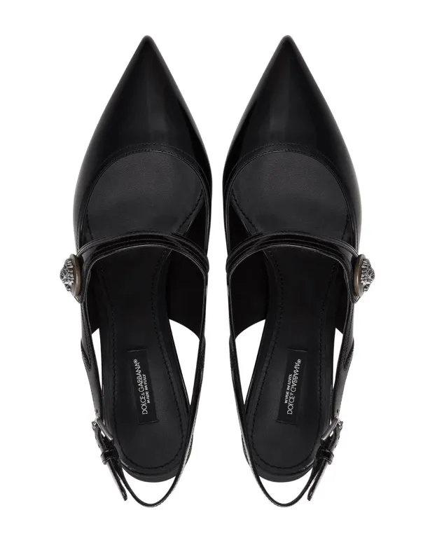 Dolce & Gabbana Kitten-Heel Slingback Pumps