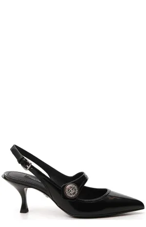 Dolce & Gabbana Kitten-Heel Slingback Pumps