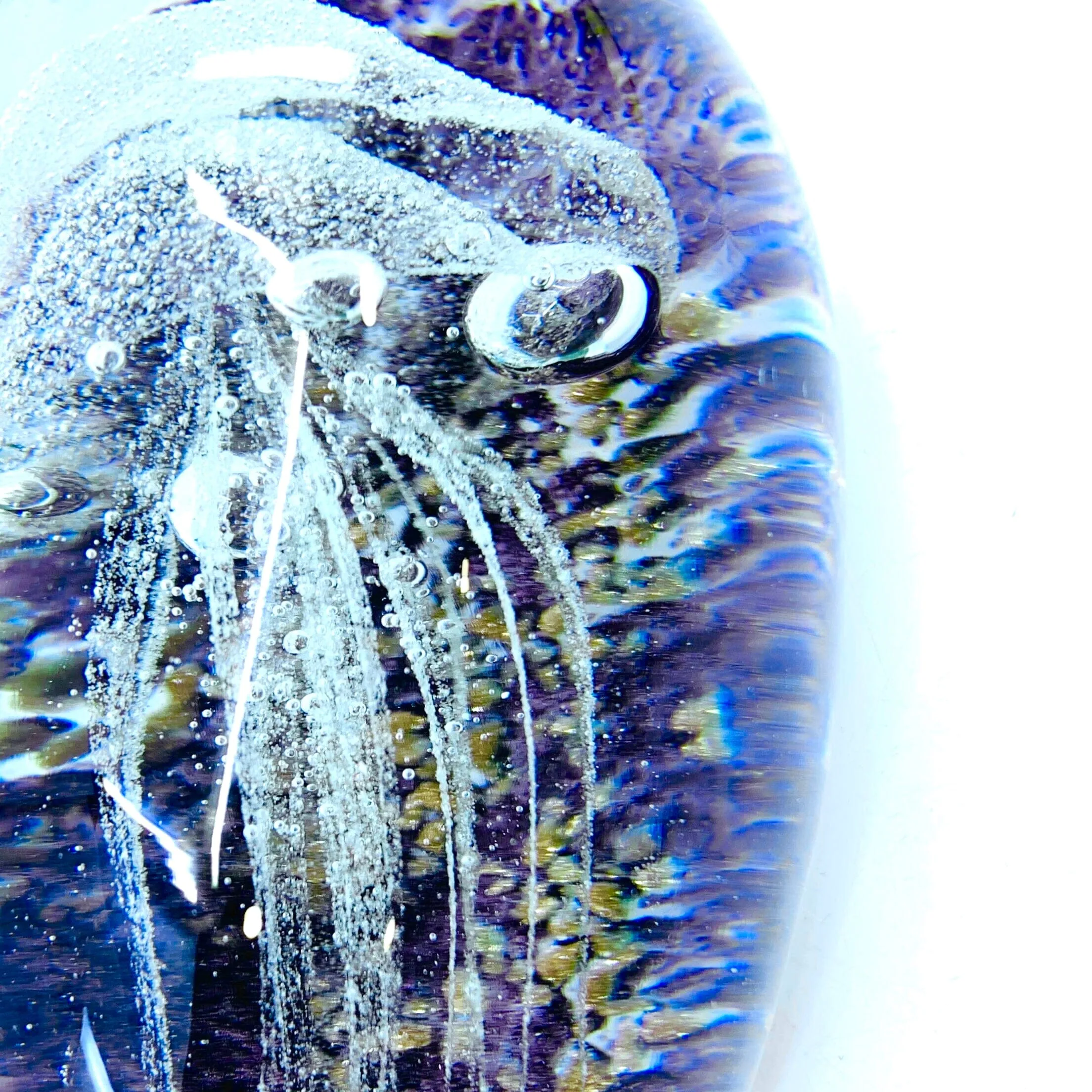 Dome Glow in The Dark Jellyfish Paperweight 11, Midnight