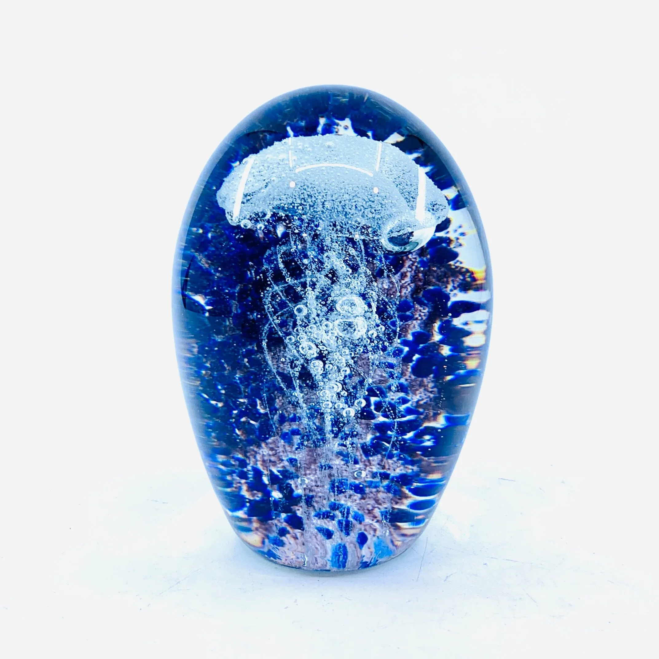Dome Glow in The Dark Jellyfish Paperweight 11, Midnight