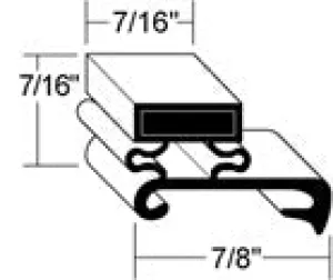 Door Gasket, 21 7/8'' x 53'' OD, Ardco #13071-P1 NRE # 160045