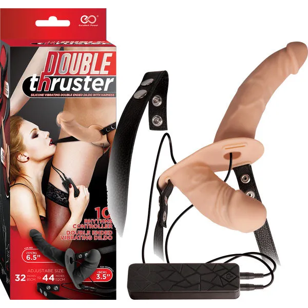Double Thruster Strap-On (Flesh)