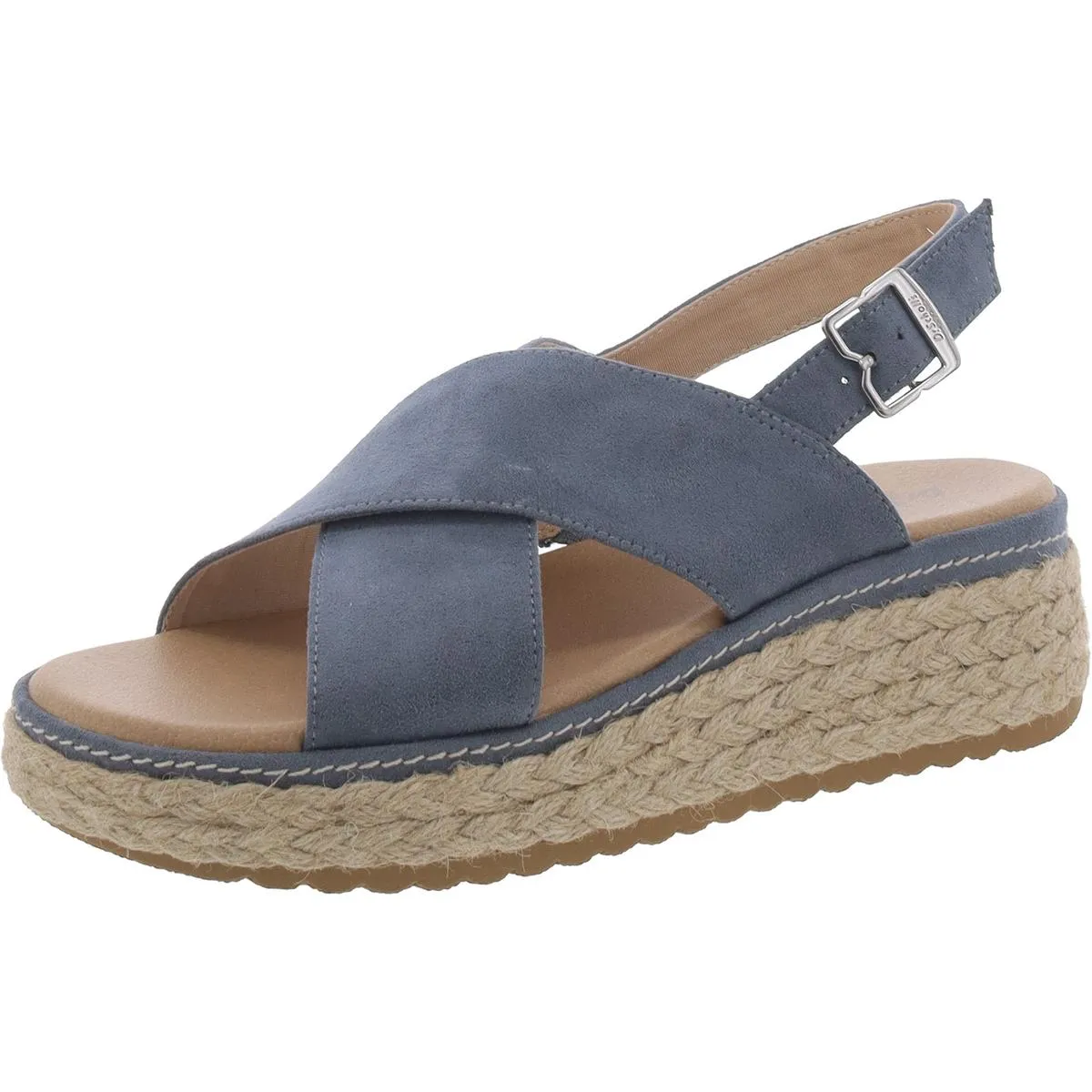 Dr. Scholl's Shoes Womens Ember Woven Platform Slingback Sandals