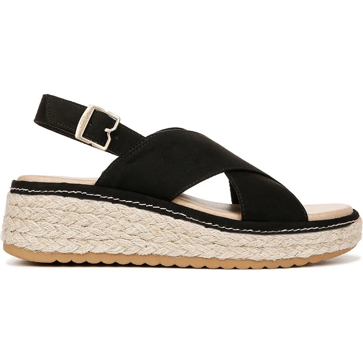 Dr. Scholl's Shoes Womens Ember Woven Platform Slingback Sandals