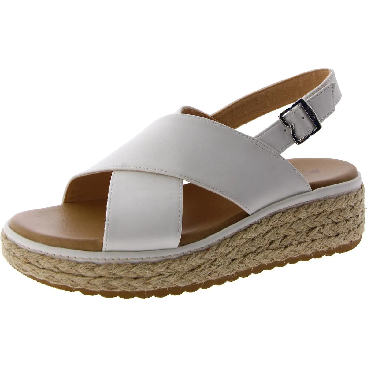Dr. Scholl's Shoes Womens Ember Woven Platform Slingback Sandals