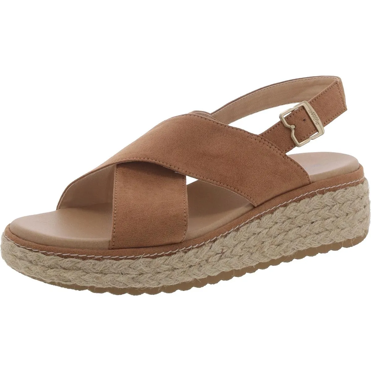 Dr. Scholl's Shoes Womens Ember Woven Platform Slingback Sandals