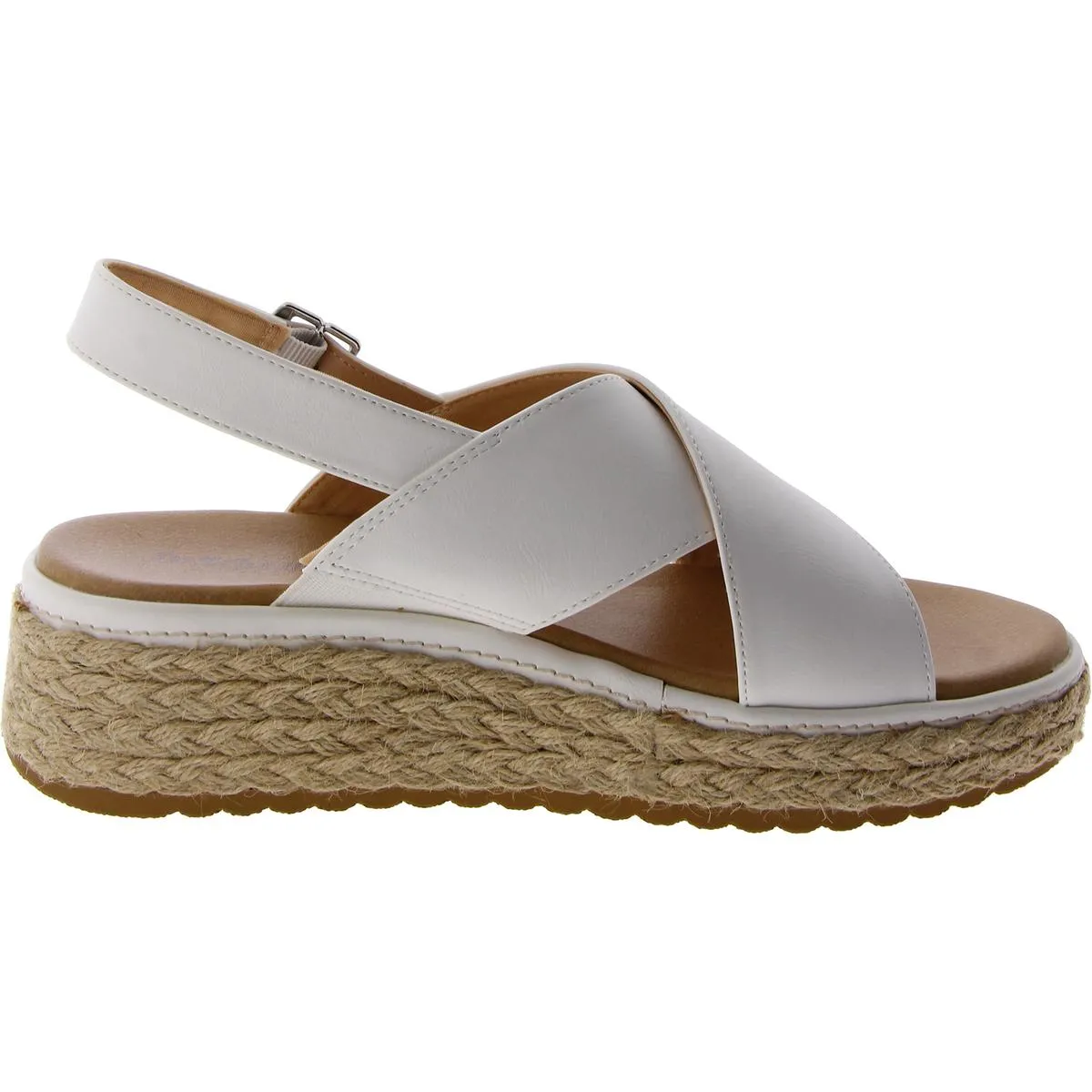 Dr. Scholl's Shoes Womens Ember Woven Platform Slingback Sandals