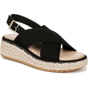 Dr. Scholl's Shoes Womens Ember Woven Platform Slingback Sandals