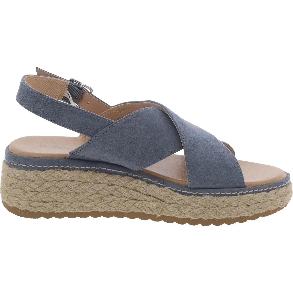 Dr. Scholl's Shoes Womens Ember Woven Platform Slingback Sandals