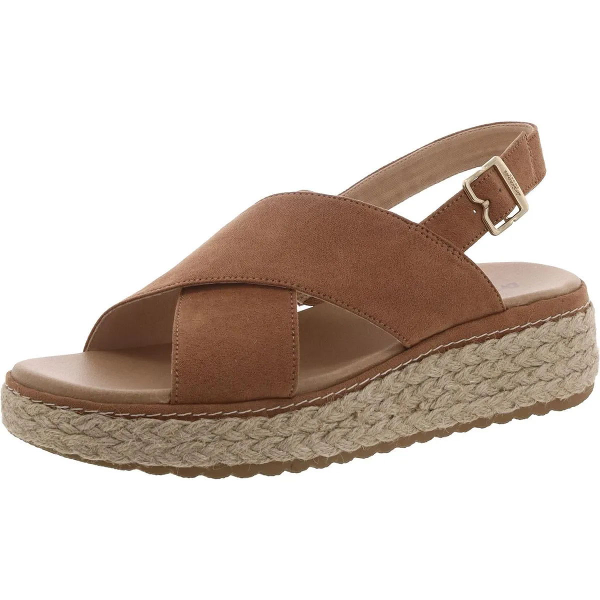 Dr. Scholl's Shoes Womens Ember Woven Platform Slingback Sandals