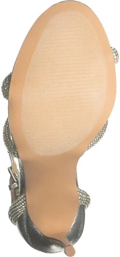 Dria Rhinestone Open Toe Formal Ankle Strap Stiletto Prom Sandal