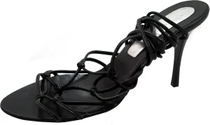 Dyva Designer 19940 Women's Italian Leather Strappy Mid Heel Sandal