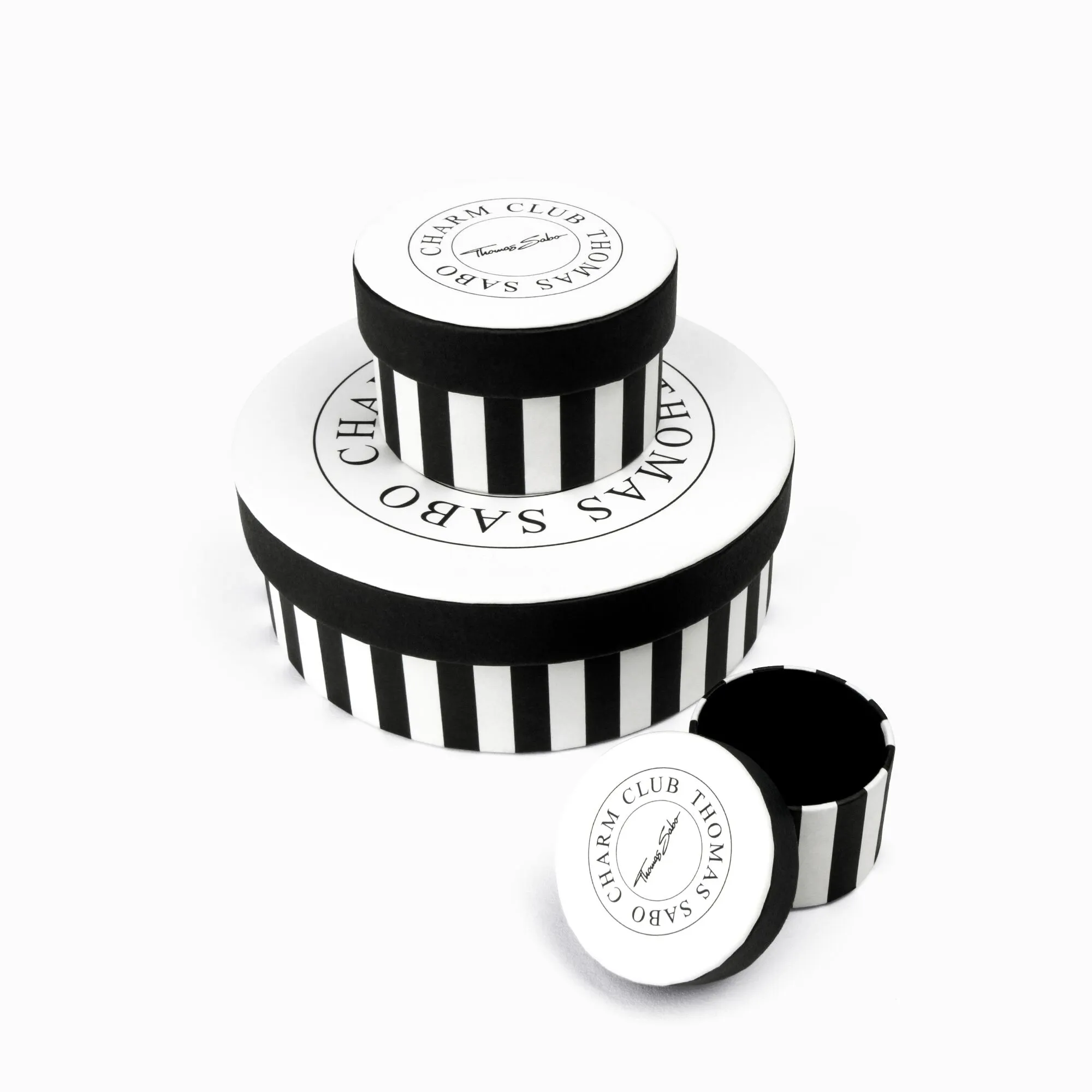 Ear Studs With White Stones and White Cold Enamel Silver | Thomas Sabo