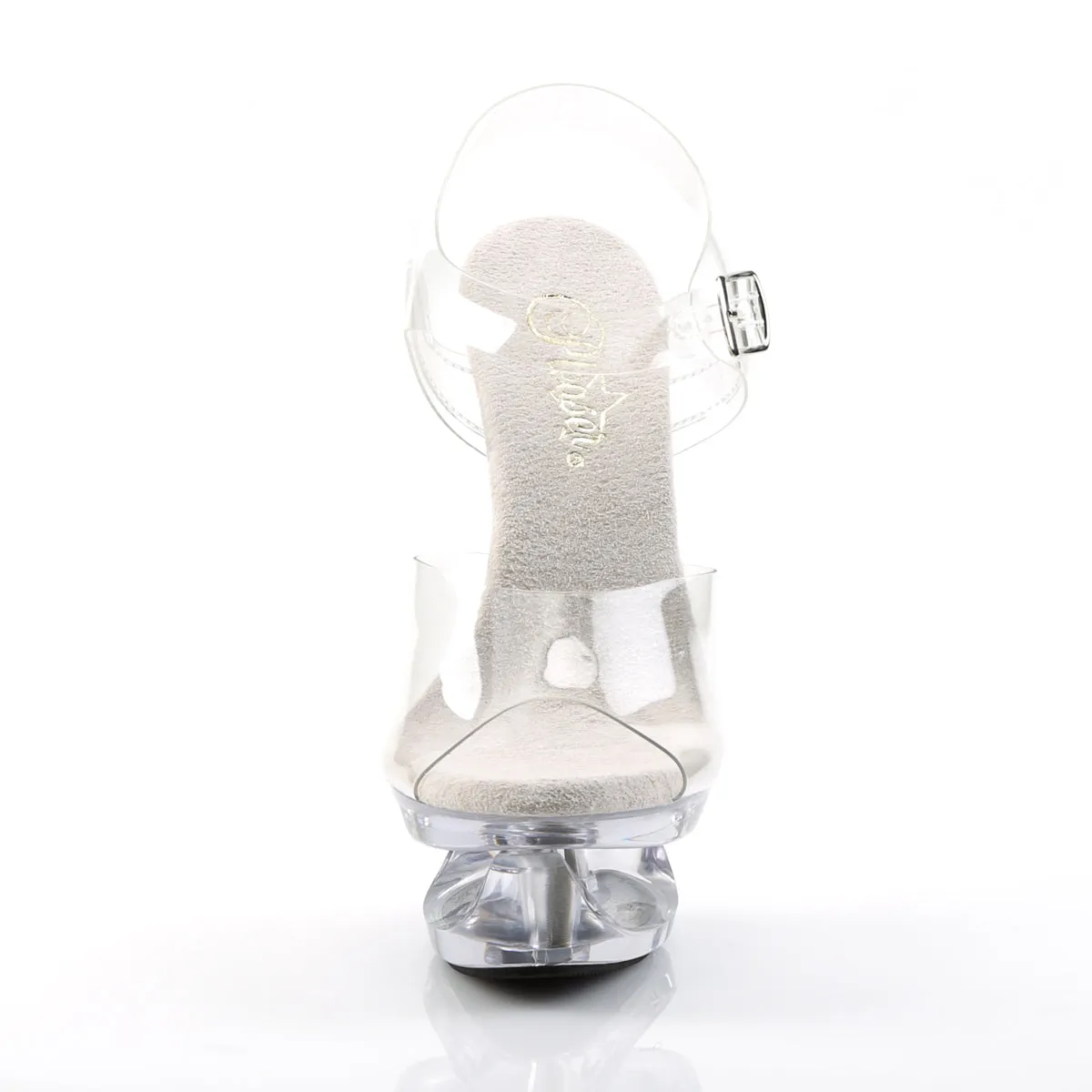 ECLIPSE-608 Pleaser Clear Sexy Platform Shoes (Pole Dancing Heels)