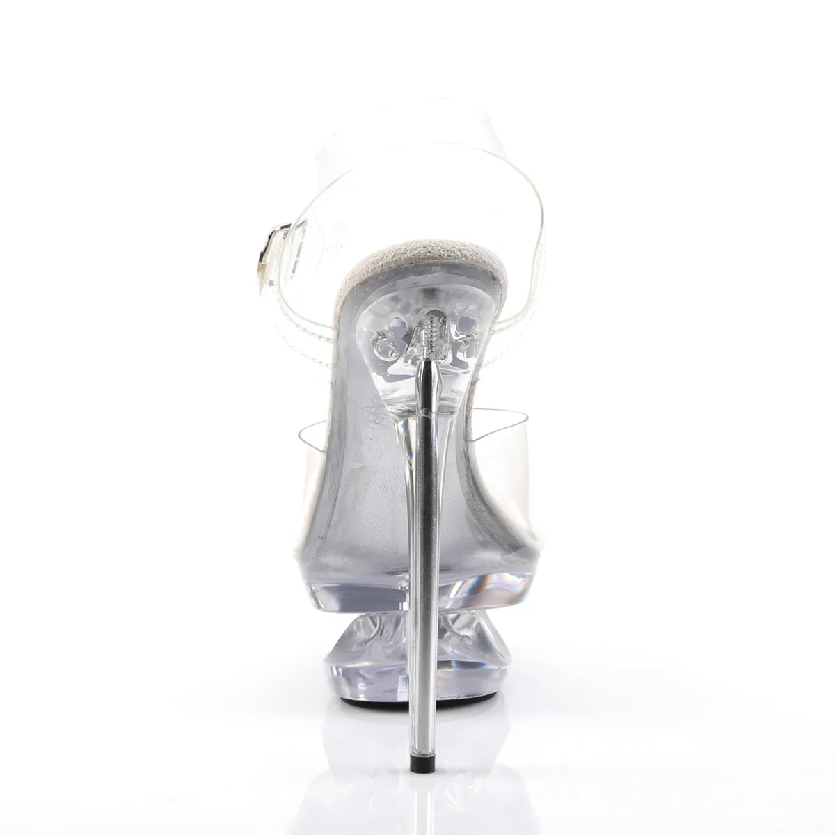 ECLIPSE-608 Pleaser Clear Sexy Platform Shoes (Pole Dancing Heels)