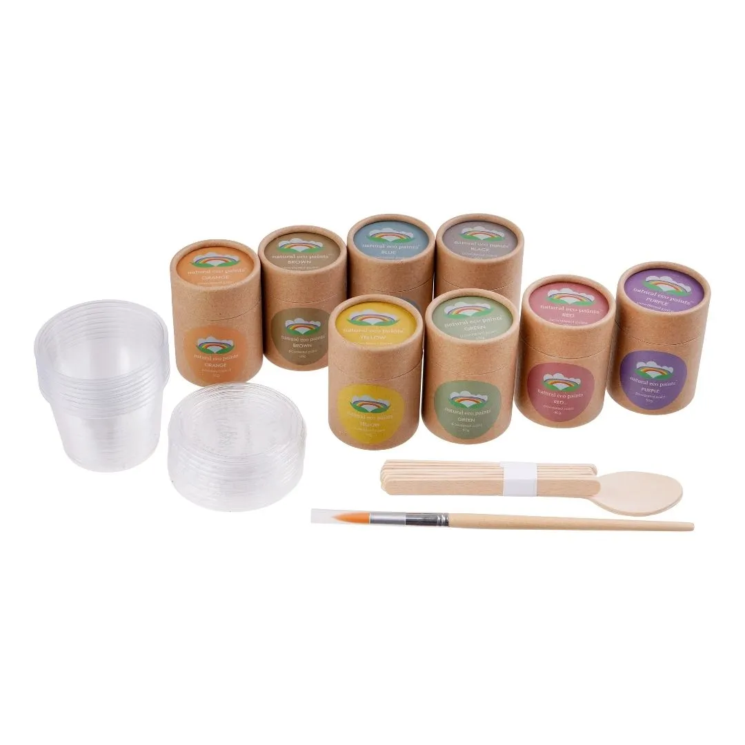 Eco Art & Craft - Eco Art Bundle: Eco Crayons Sticks And Natural Eco Paints