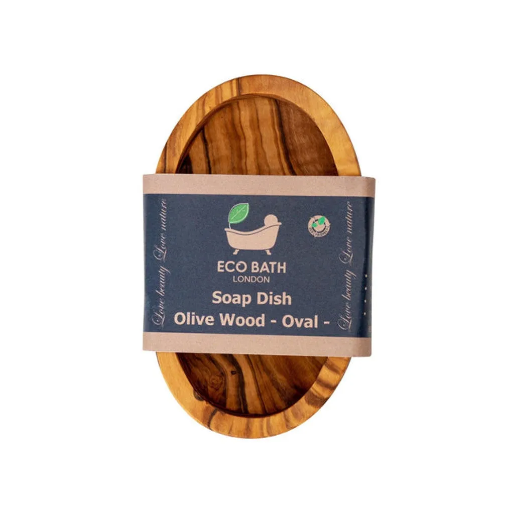 Eco Bath Olive Wood Oval Soap Dish