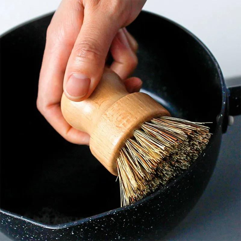 Eco-Friendly Bamboo Cleaning Brush Set