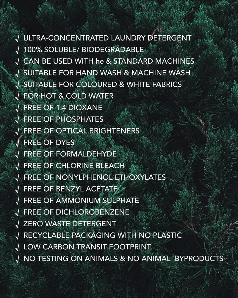 Eco Laundry Detergent Strips - Scented & Certified Hypoallergenic
