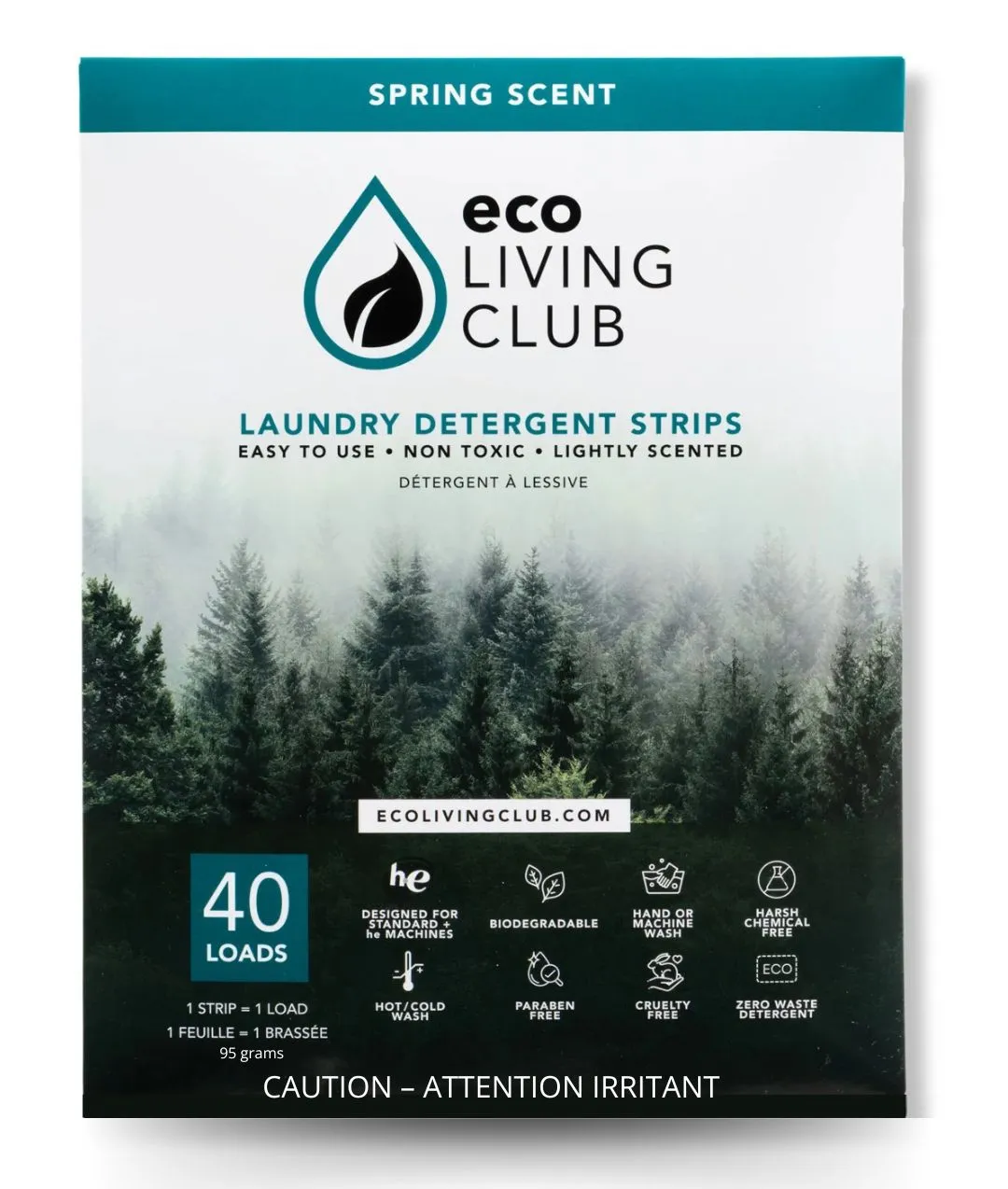 Eco Laundry Detergent Strips - Scented & Certified Hypoallergenic