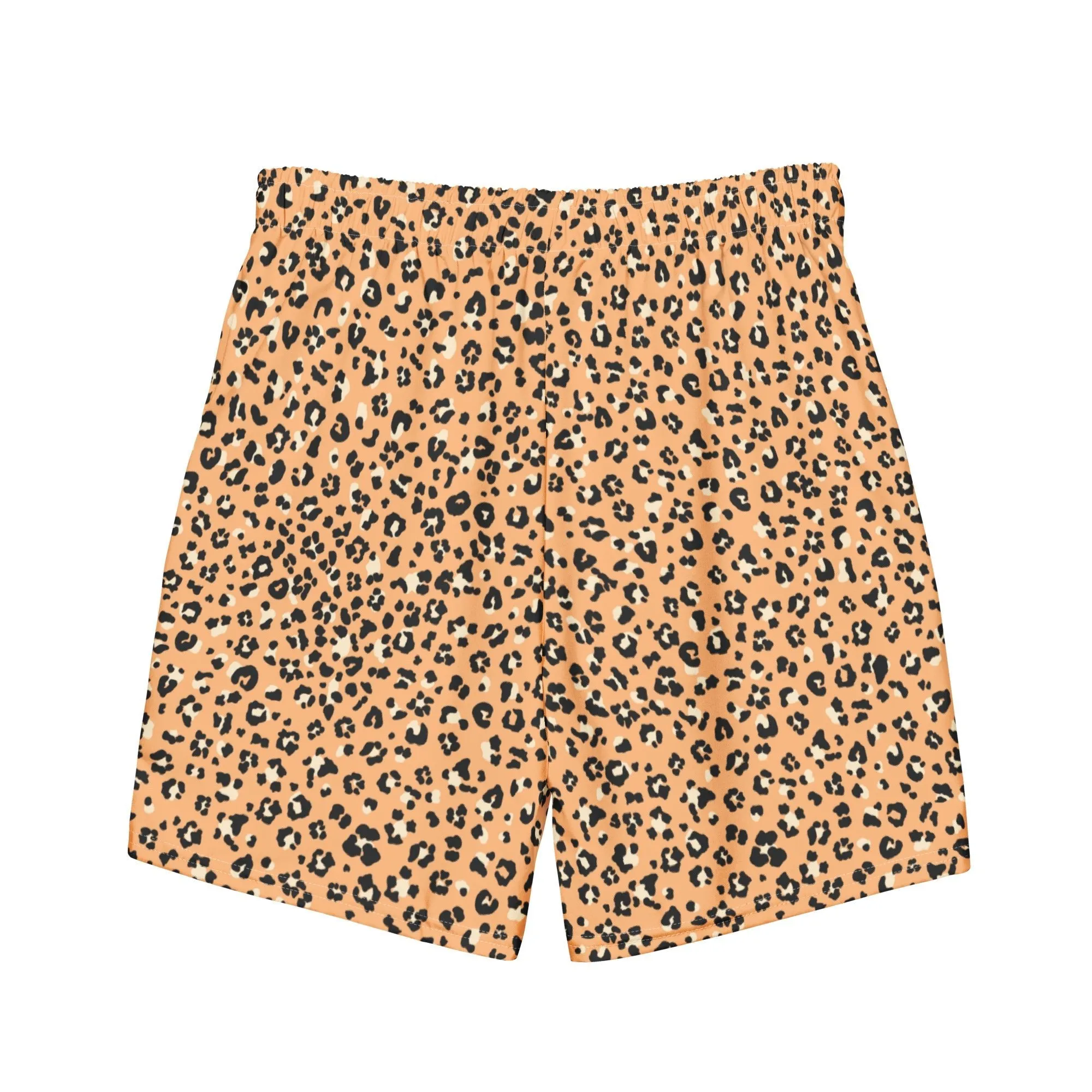 ECO MEN'S SWIM SHORTS | ORANGE LEOPARD