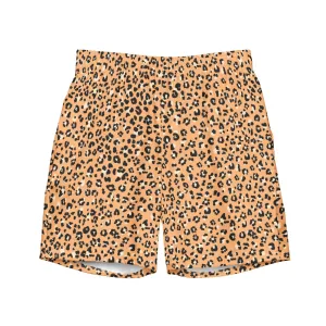 ECO MEN'S SWIM SHORTS | ORANGE LEOPARD