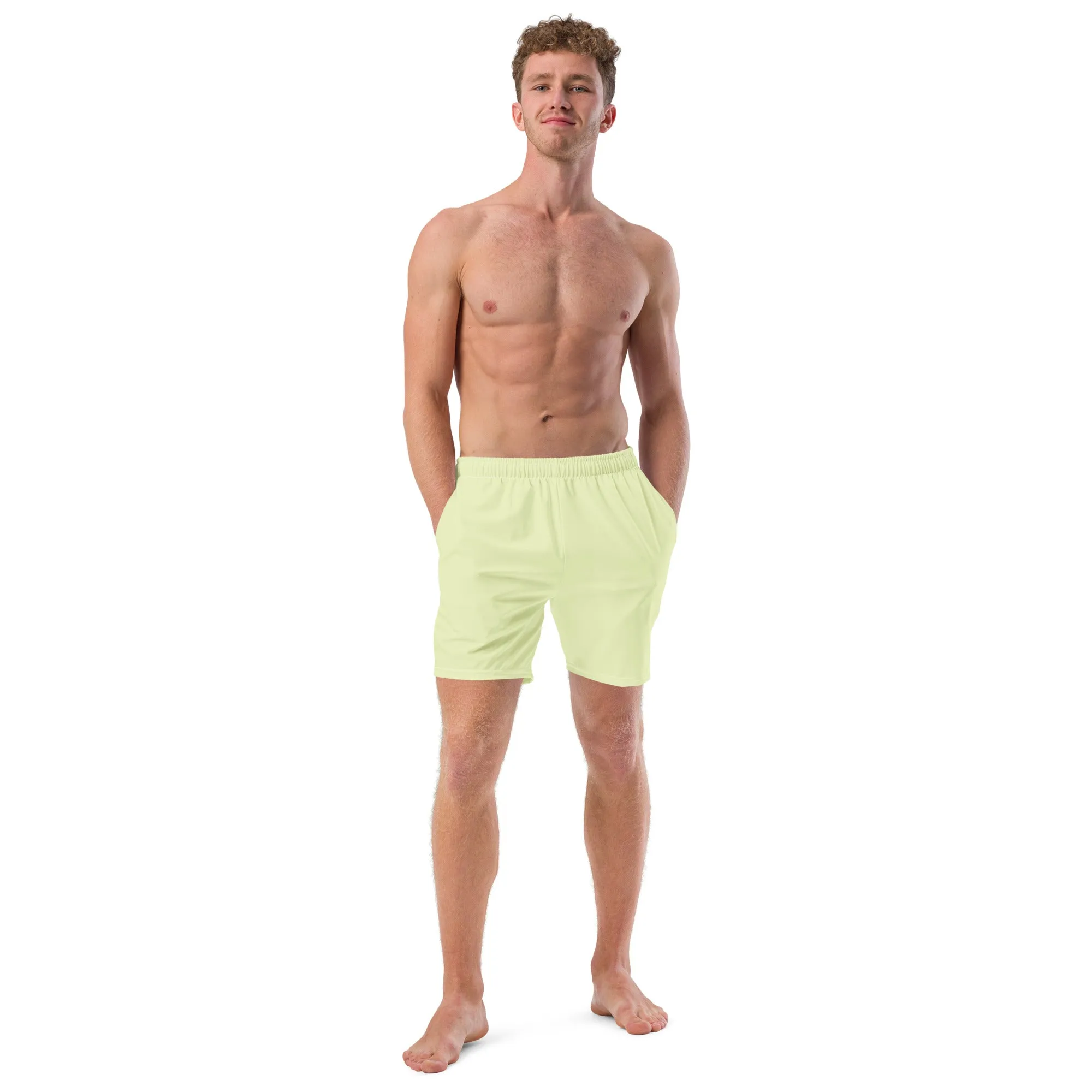 ECO MEN'S SWIM SHORTS | PASTEL LIME
