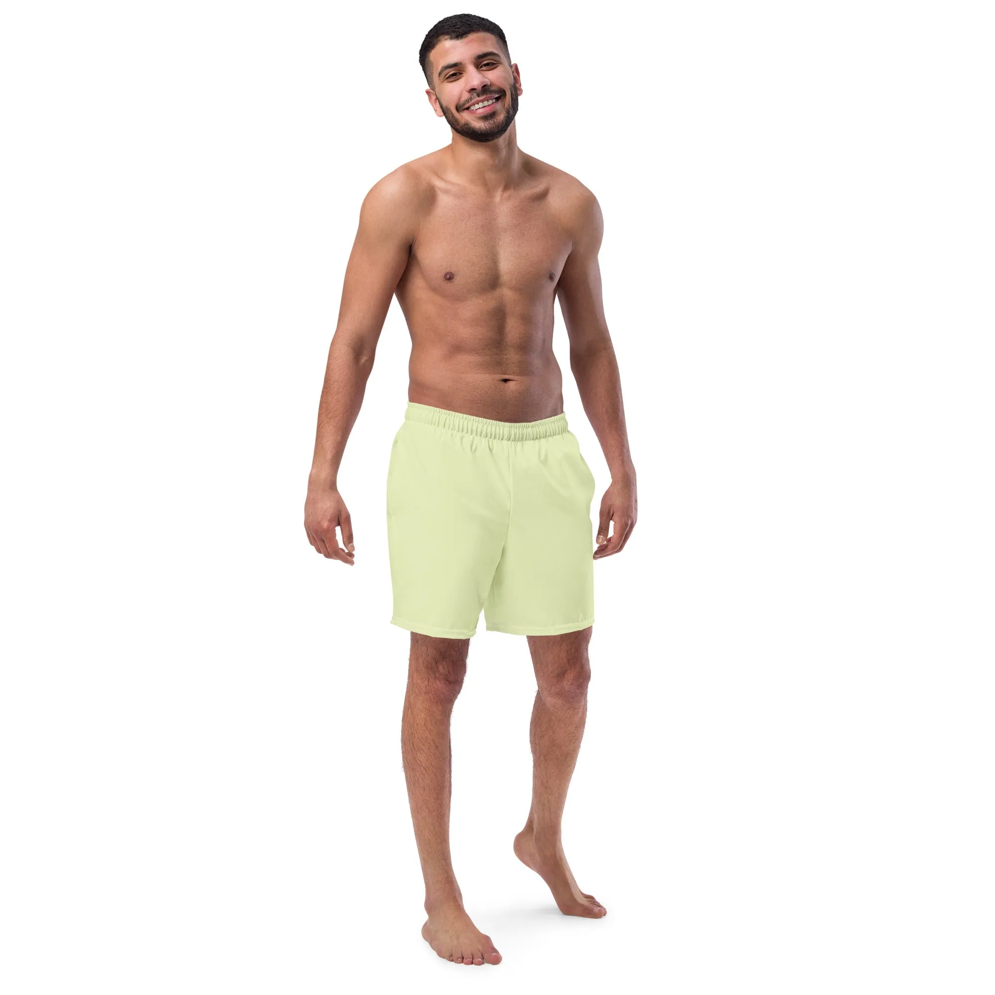 ECO MEN'S SWIM SHORTS | PASTEL LIME