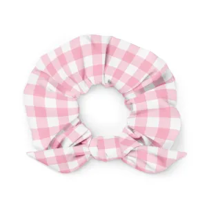 ECO SCRUNCHIE - PINK GINGHAM