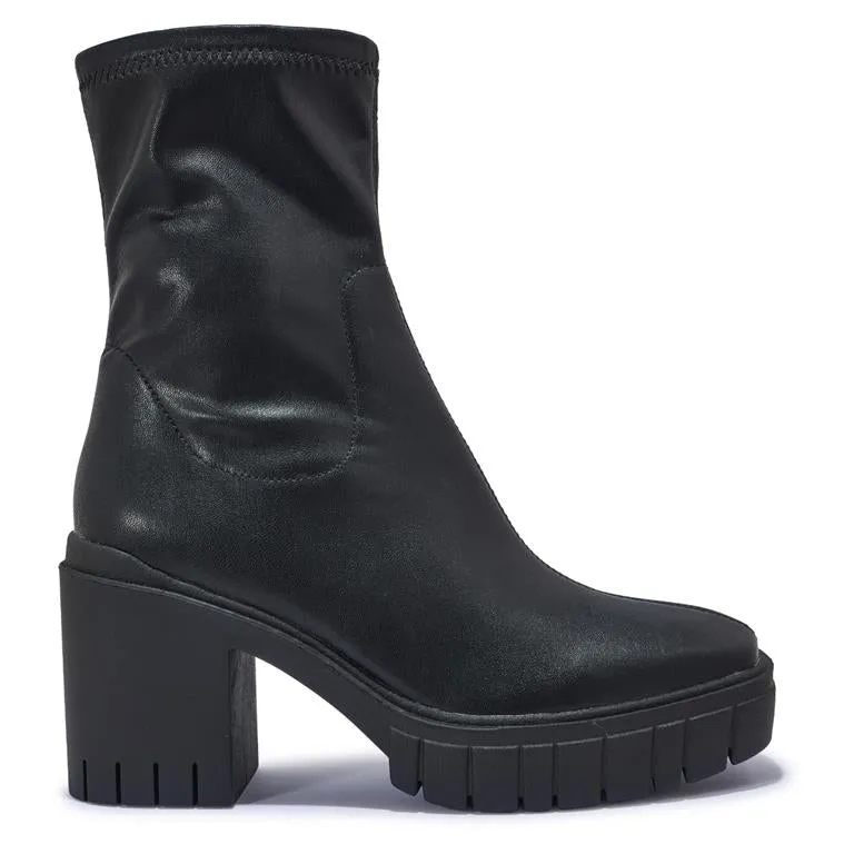 EDISON106 - PLATFORM CLEATED SOCK BOOT