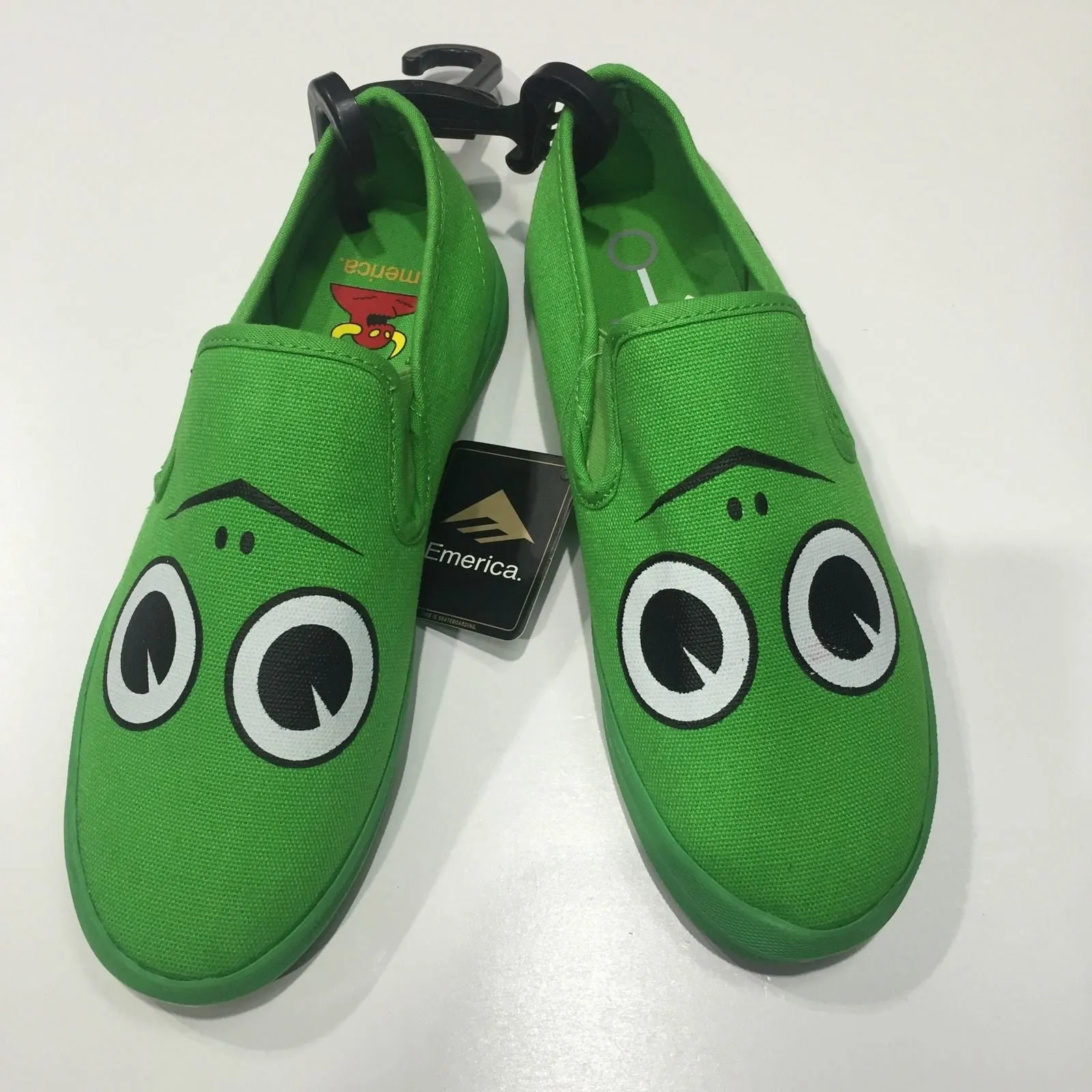 Emerica skate shoes The CHINA FLAT-TOY MACHINE COLLAB  Green LIMITED EDITION..