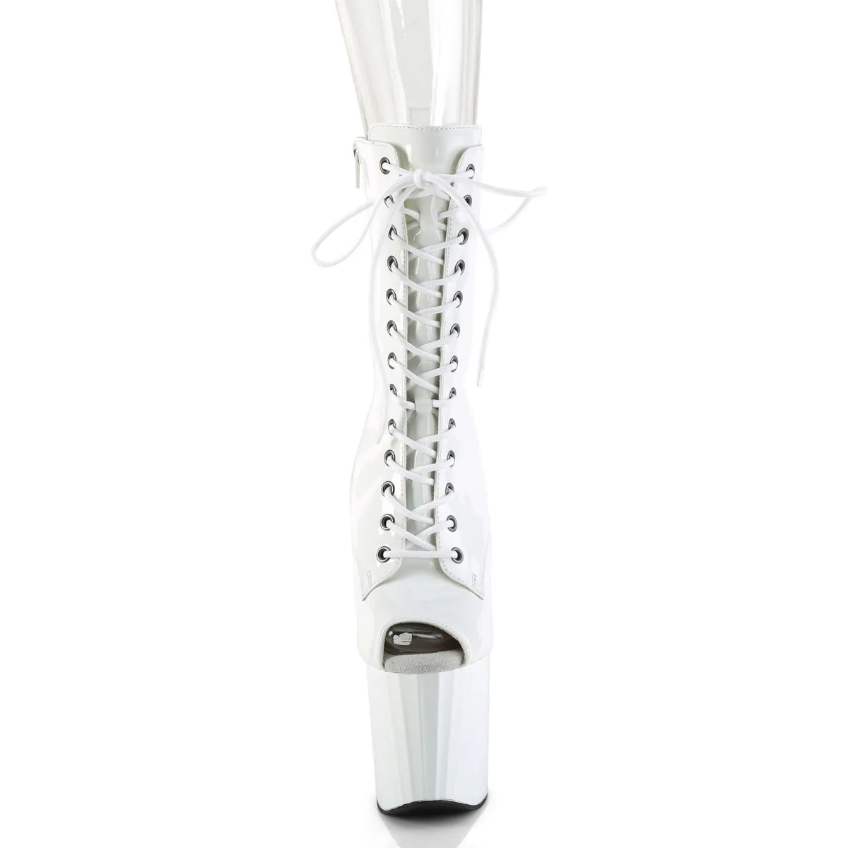 ENCHANT-1041 Pleaser White Patent Sexy Platform Shoes (Pole Dancing Heels)