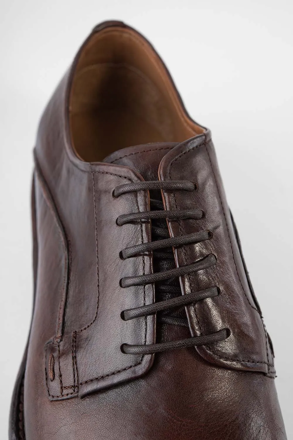 EYTON raw-timber derby shoes.