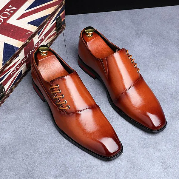 Fashion Classic Leather Business Dress Men Oxfords Shoes