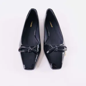 FERRAGAMO Patent Leather Ballet Flats