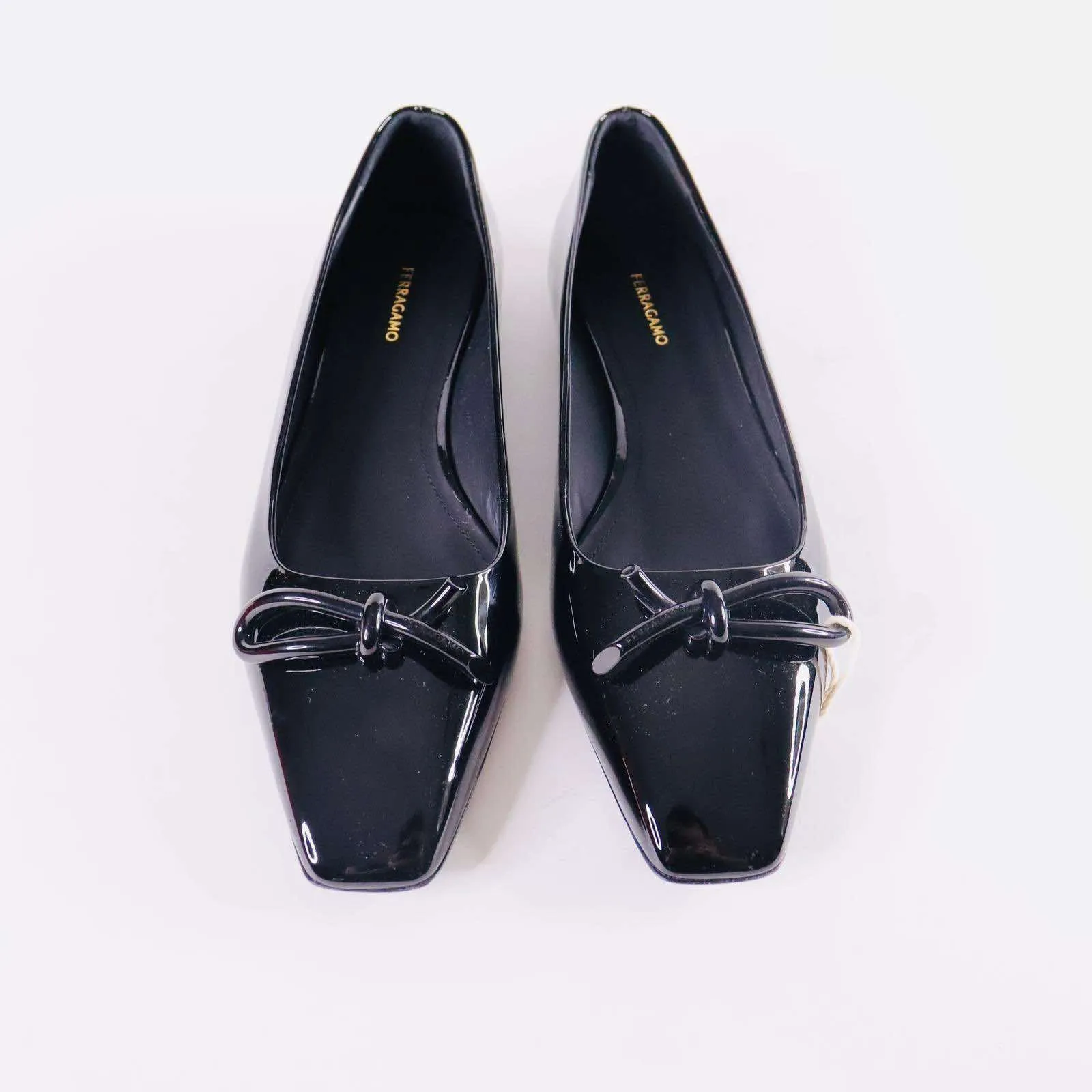 FERRAGAMO Patent Leather Ballet Flats