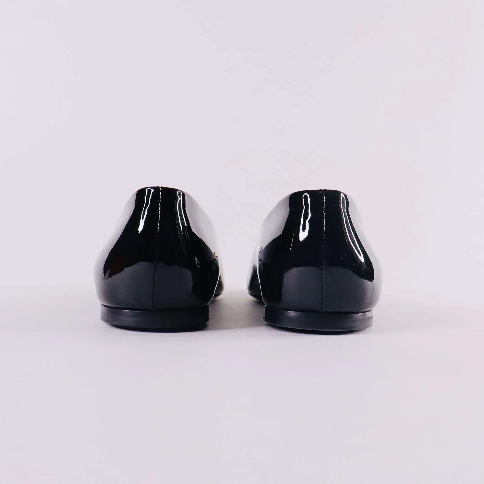 FERRAGAMO Patent Leather Ballet Flats
