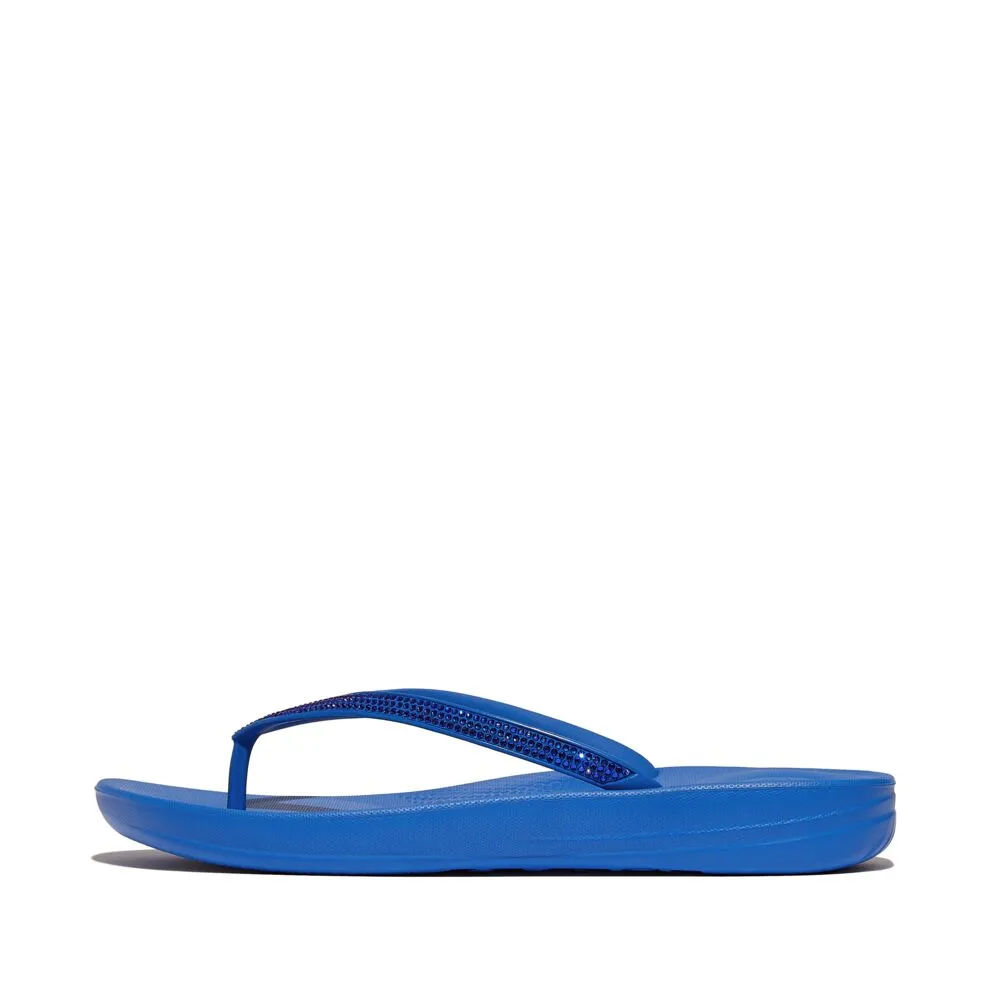 FitFlop Iqushion Sparkle Flip Flops Sandals - French Blue