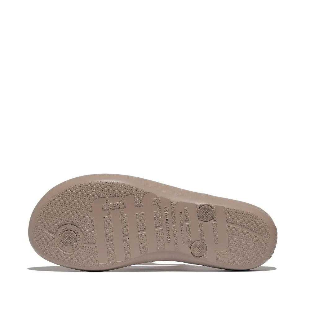 FitFlop Iqushion Sparkle Ombre Flip Flops Sandals - On Taupe / Pewter