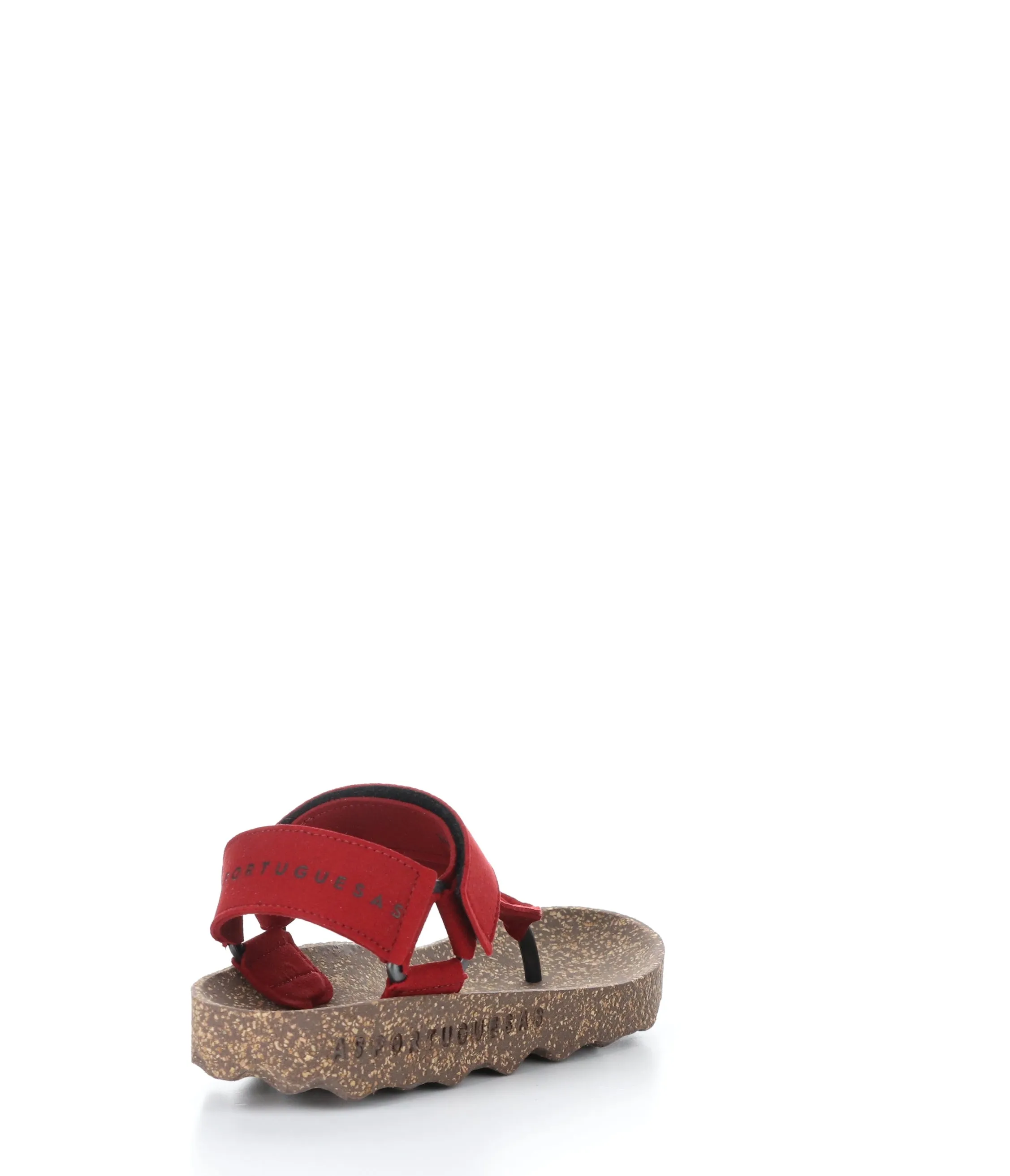 FIZZ_L Red Suede Thong Sandals|FIZZ_L Sandales Entre Doigts in Daim Rouge