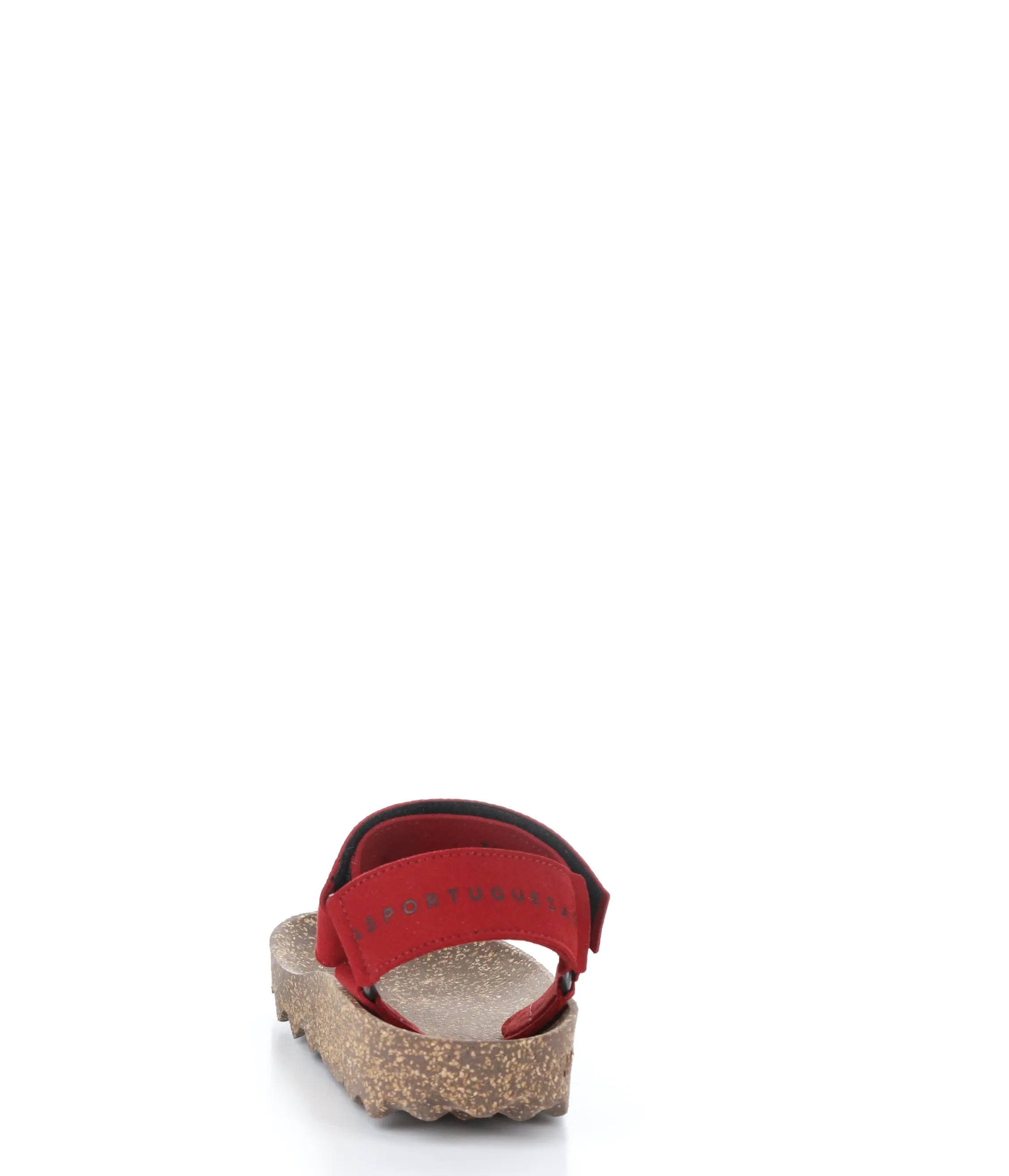 FIZZ_L Red Suede Thong Sandals|FIZZ_L Sandales Entre Doigts in Daim Rouge