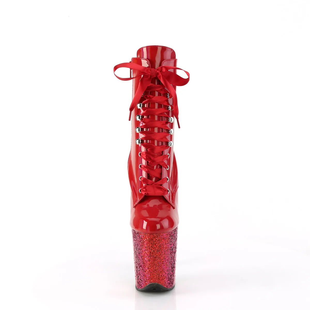 FLAMINGO-1020HG Pleaser Red Holograph Sexy Platform Shoes (Pole Dancing Heels)