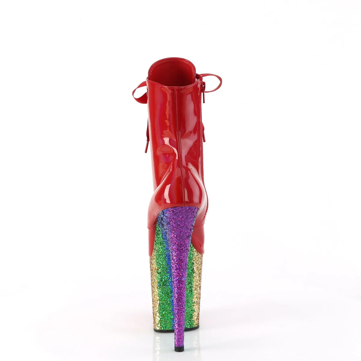 FLAMINGO-1020HG Pleaser Red Holograph Sexy Platform Shoes (Pole Dancing Heels)