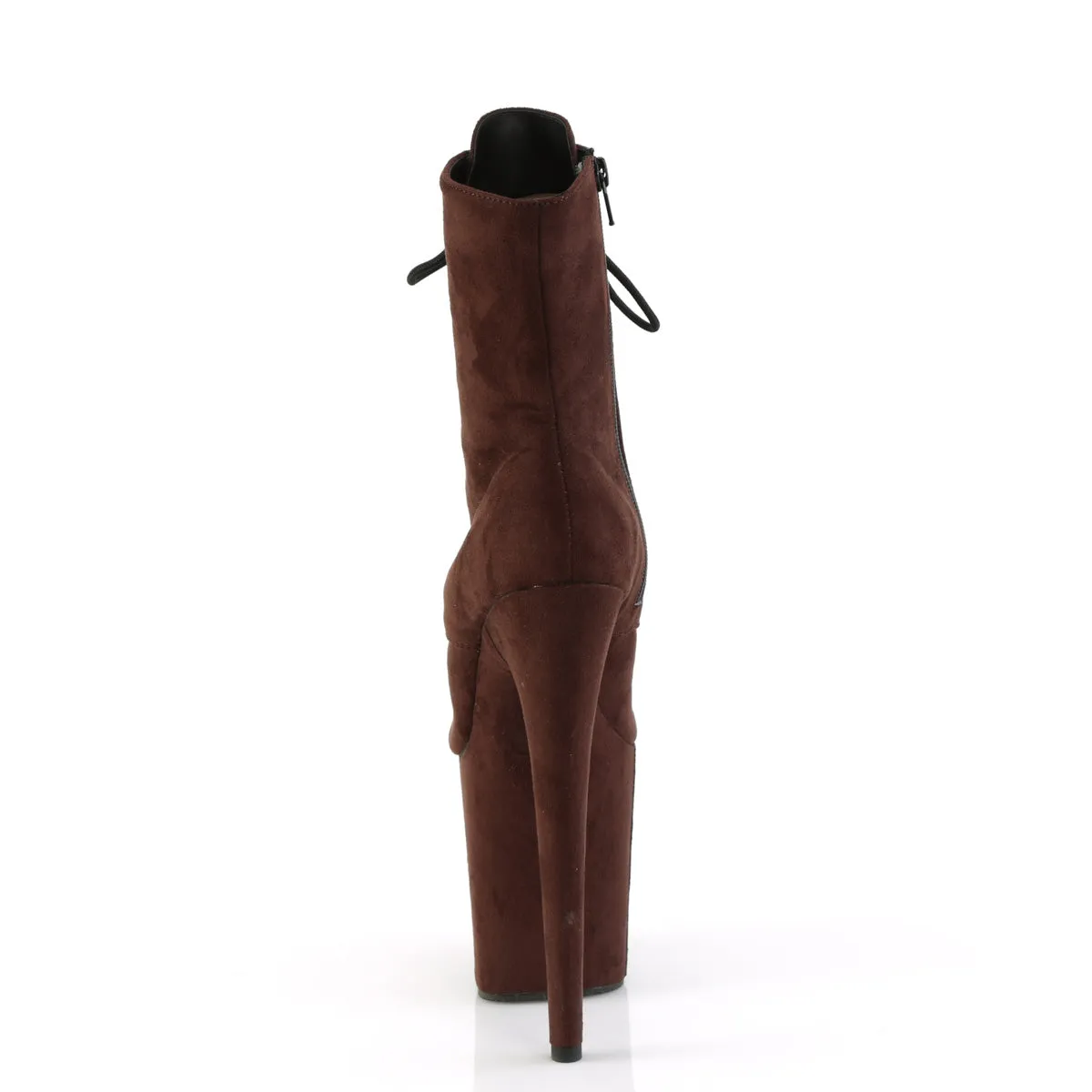 FLAMINGO-1021FS Pleaser Mocha Faux Suede Sexy Platform Shoes (Pole Dancing Heels)