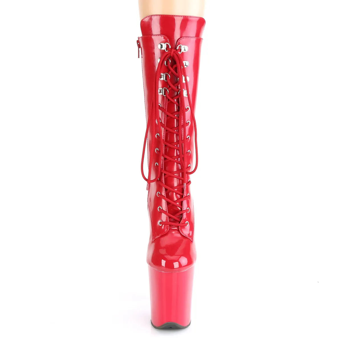 FLAMINGO-1050 Pleaser Red Patent Sexy Platform Shoes (Pole Dancing Heels)