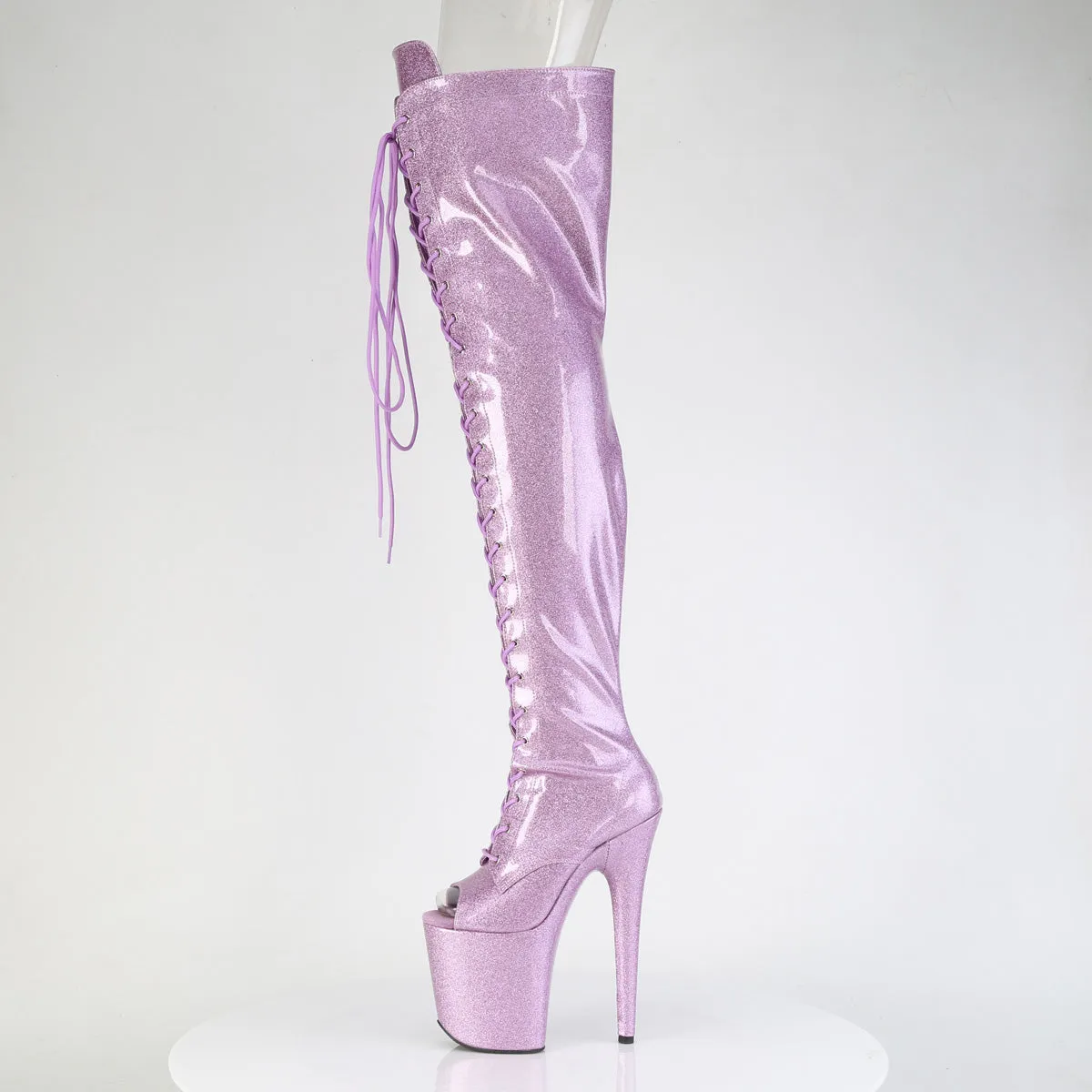 FLAMINGO-3021GP Pleaser Lilac Glitter Sexy Platform Shoes (Pole Dancing Heels)