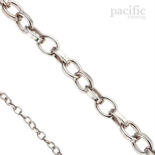 Flat Metal Round Chain