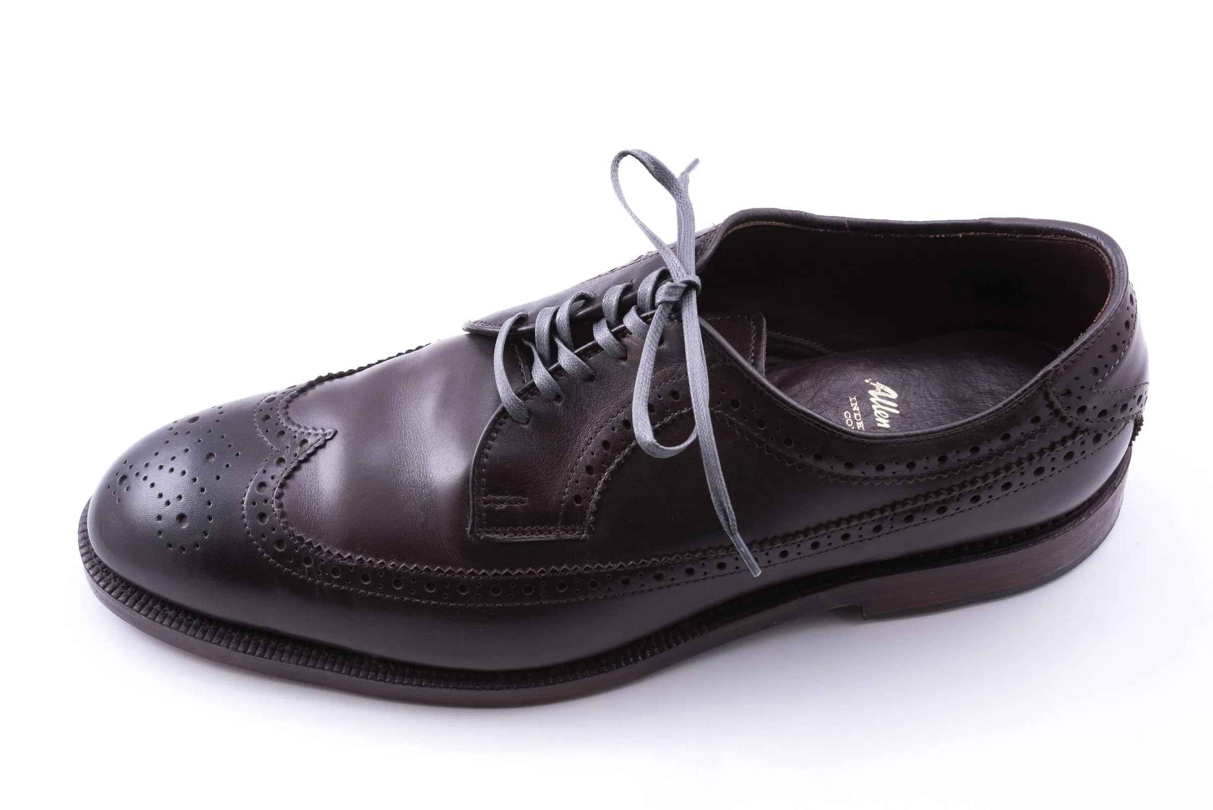 Flat Mid Gray Waxed Cotton Shoelaces