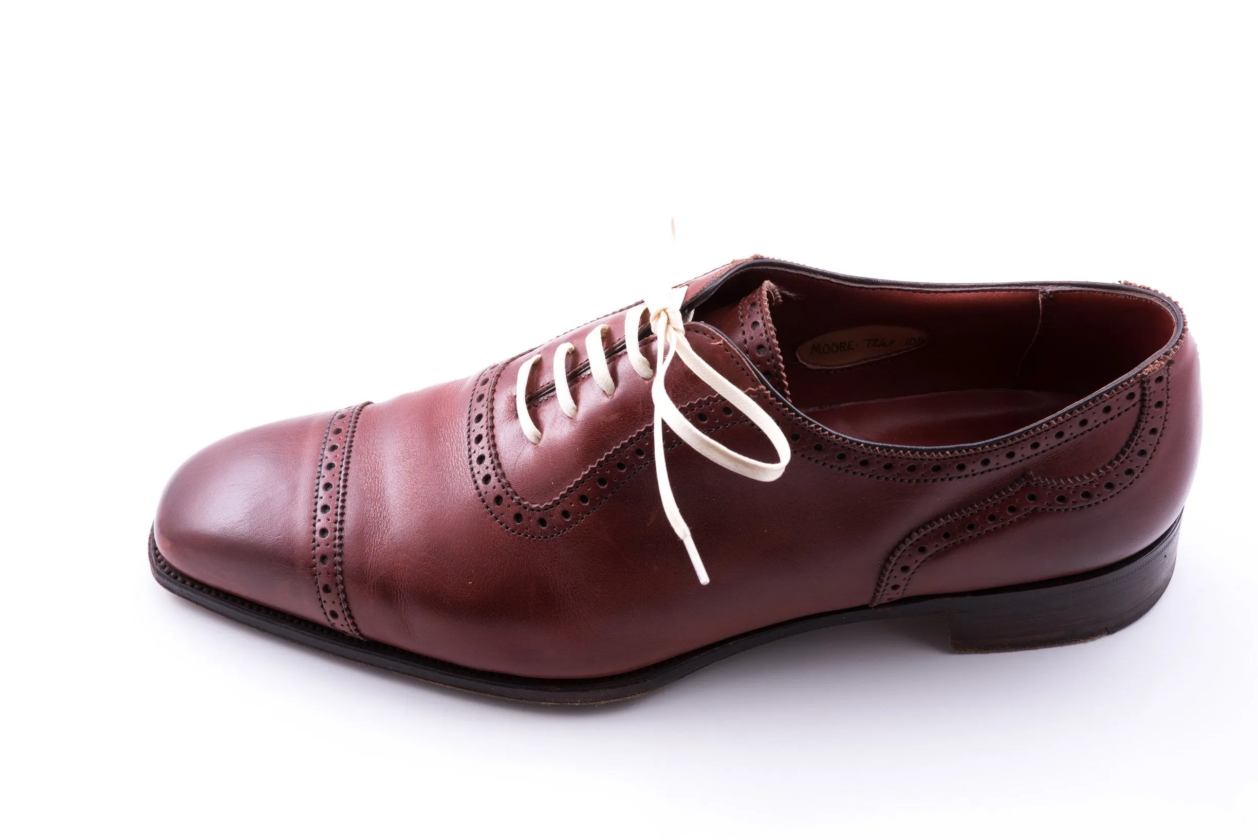 Flat Off White Waxed Cotton Shoelaces