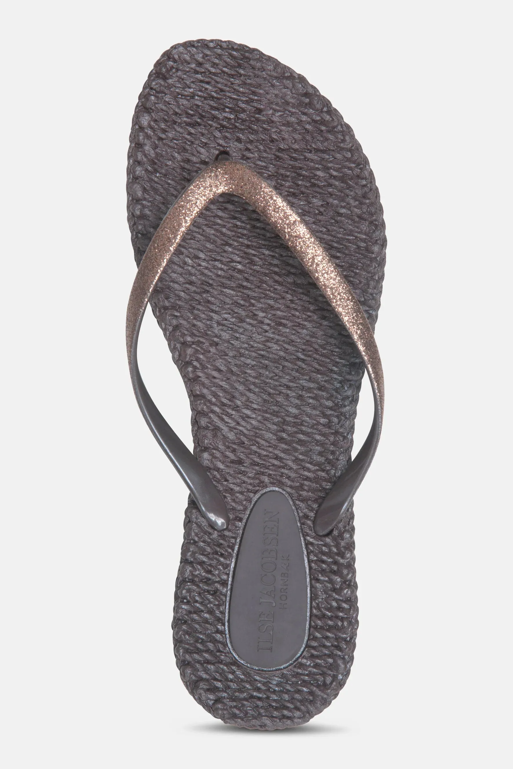 Flip Flops with Glitter Prune